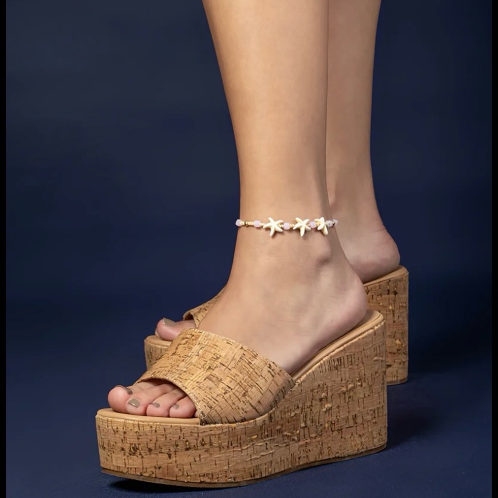 Kate Spade Cork Platform Slides - Picture 4 of 12